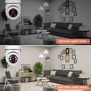 2.4G E27 lampadina telecamera Wifi per la sicurezza domestica