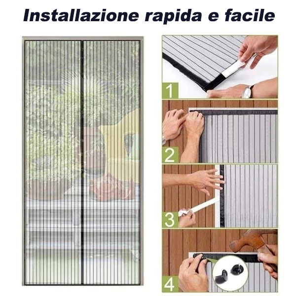 Zanzariera Magnetica - 90x230 Cm - Zanzariere Magnetiche Per Porte