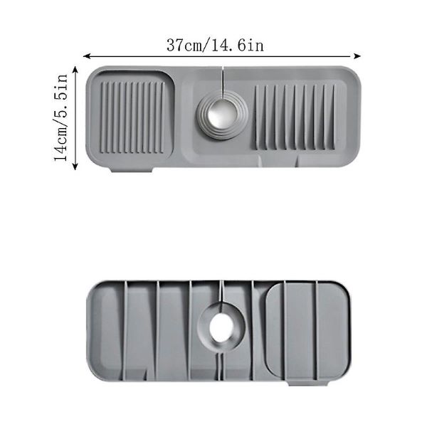 Tappetino assorbente per rubinetto - Protezione antispruzzo per lavello in silicone, protezione antispruzzo per lavello, tappetino scolapiatti antiscivolo, tappetino per rubinetto lavello in silicon