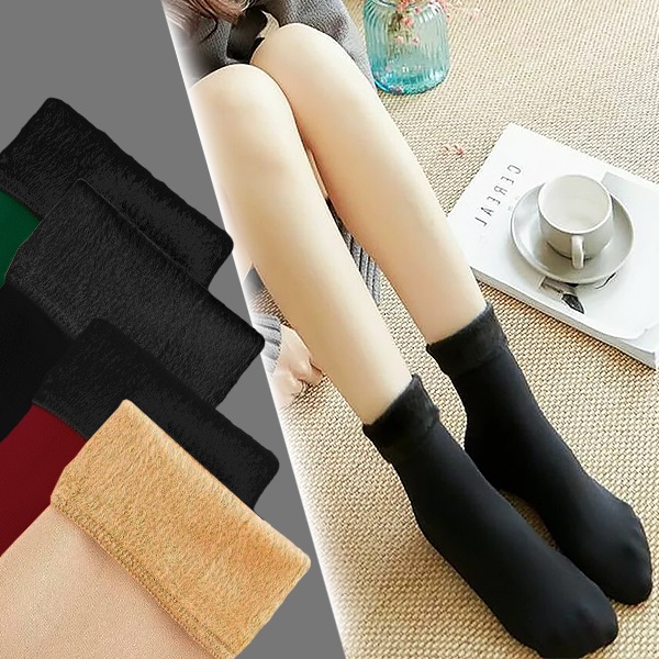 Calze Termiche Spazzolate Da Uomo Donna Pile Extra Spesse 2,3 Tog - Foto 2