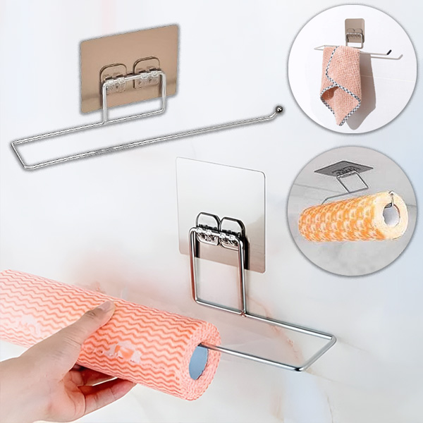 Porta Asciugamani Di Carta Sotto L'armadio Montaggio A Parete In - Foto 13