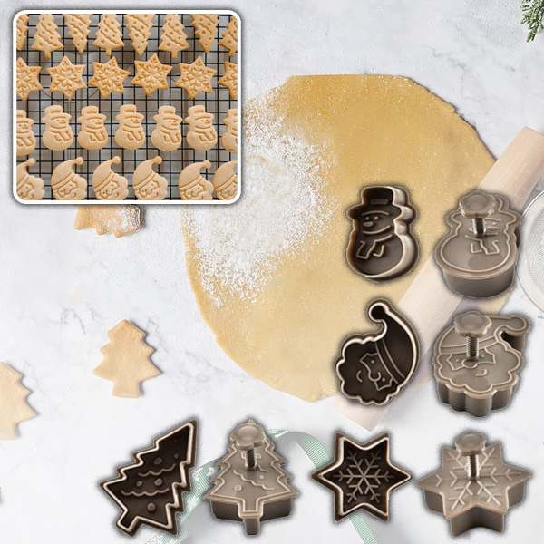 Guardini Set 6 Tagliabiscotti In Banda Stagnata Per Natale – Forme Classiche 7x5 Cm, Per Biscotti Fatti In Casa - 3