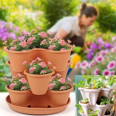 Vasi da fiori impilabili (3x pezzi) | PLANTUP