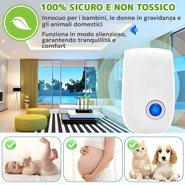 Repellente ad ultrasuoni per topi ed insetti 360° MAURER - Viscardi Agro
