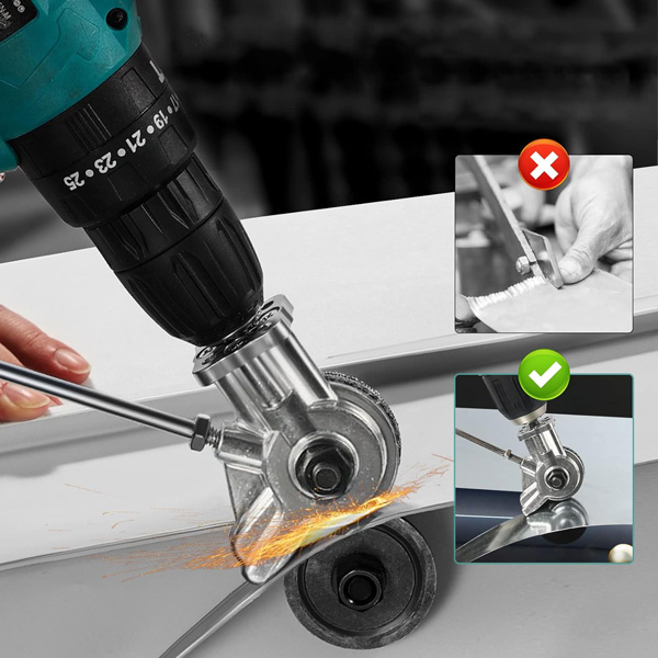 Nibbler Elettrico Per Lamiera - Attacco Per Trapano, Taglio Precisione Metallo