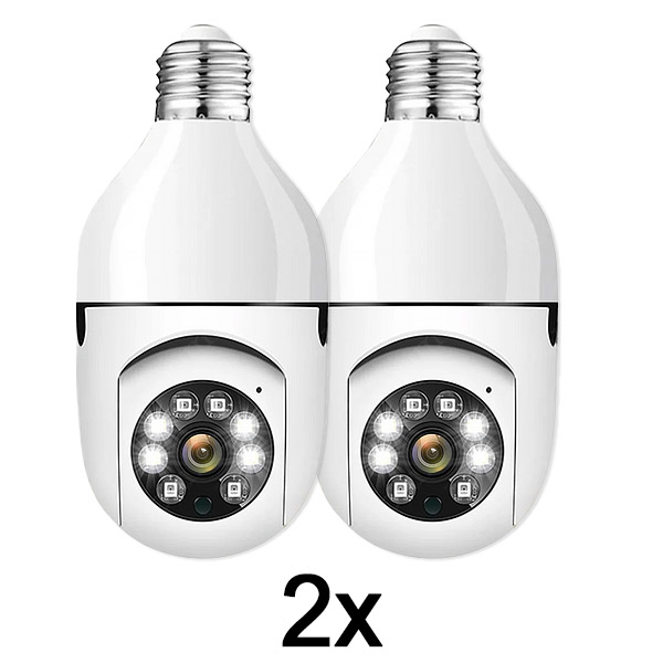 2x Telecamera di sicurezza intelligente a lampadina | BULBCAM