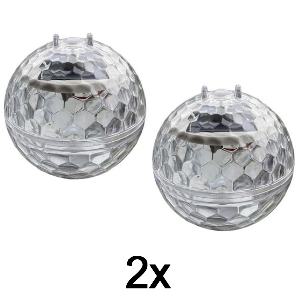 2x Palla da Discoteca Solare DISCOGLO – Illuminazione Elegante e Divertente per Ogni Spazio! | DISCOGLO