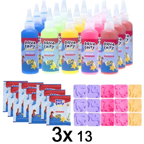 3x Kit per la creazione di giochi d’acqua per bambini (13 pezzi) | GELPLI