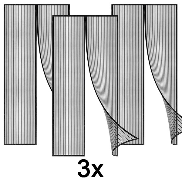 3x Zanzariera magnetica per porte | INSECTPROTECT
