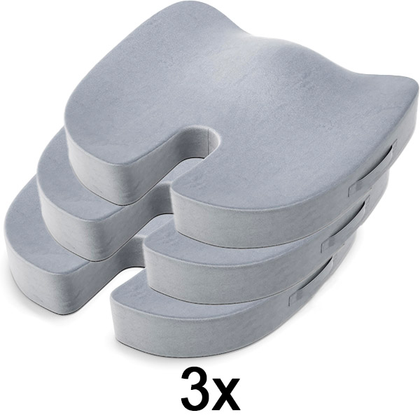 3x Cuscino per la seduta ergonomico MAXICOMFORT