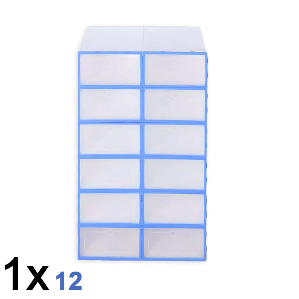 1x Scatola di plastica per scarpe (12 pezzi) | SHOEZY