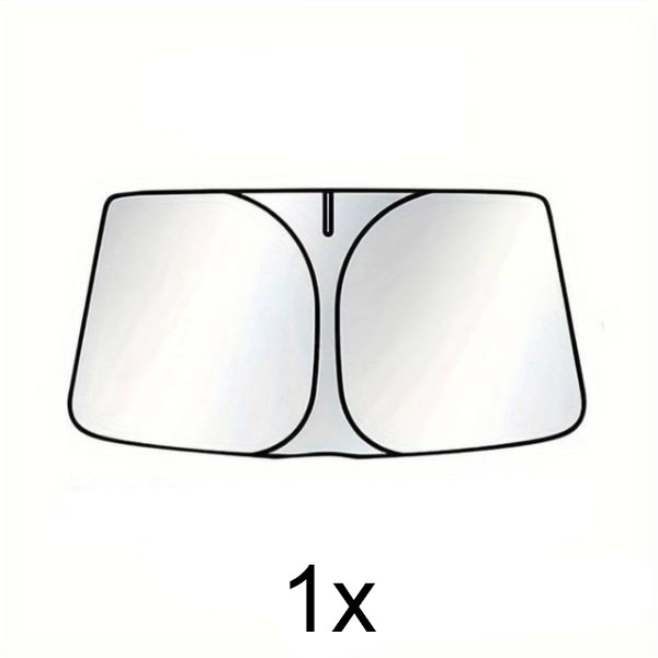 1x Parasole per auto pieghevole a 4 strati (145x80cm) | SUNDEO