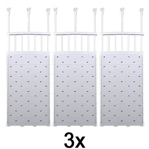 3x Scaffale portaoggetti espandibile | SHELFEXPEND