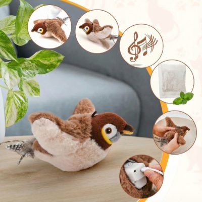 Giocattolo interattivo uccellino svolazzante | CHIRRCAT