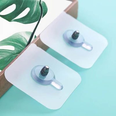 Ganci adesivi trasparenti da parete (10 pz) | ADHEHOOKS